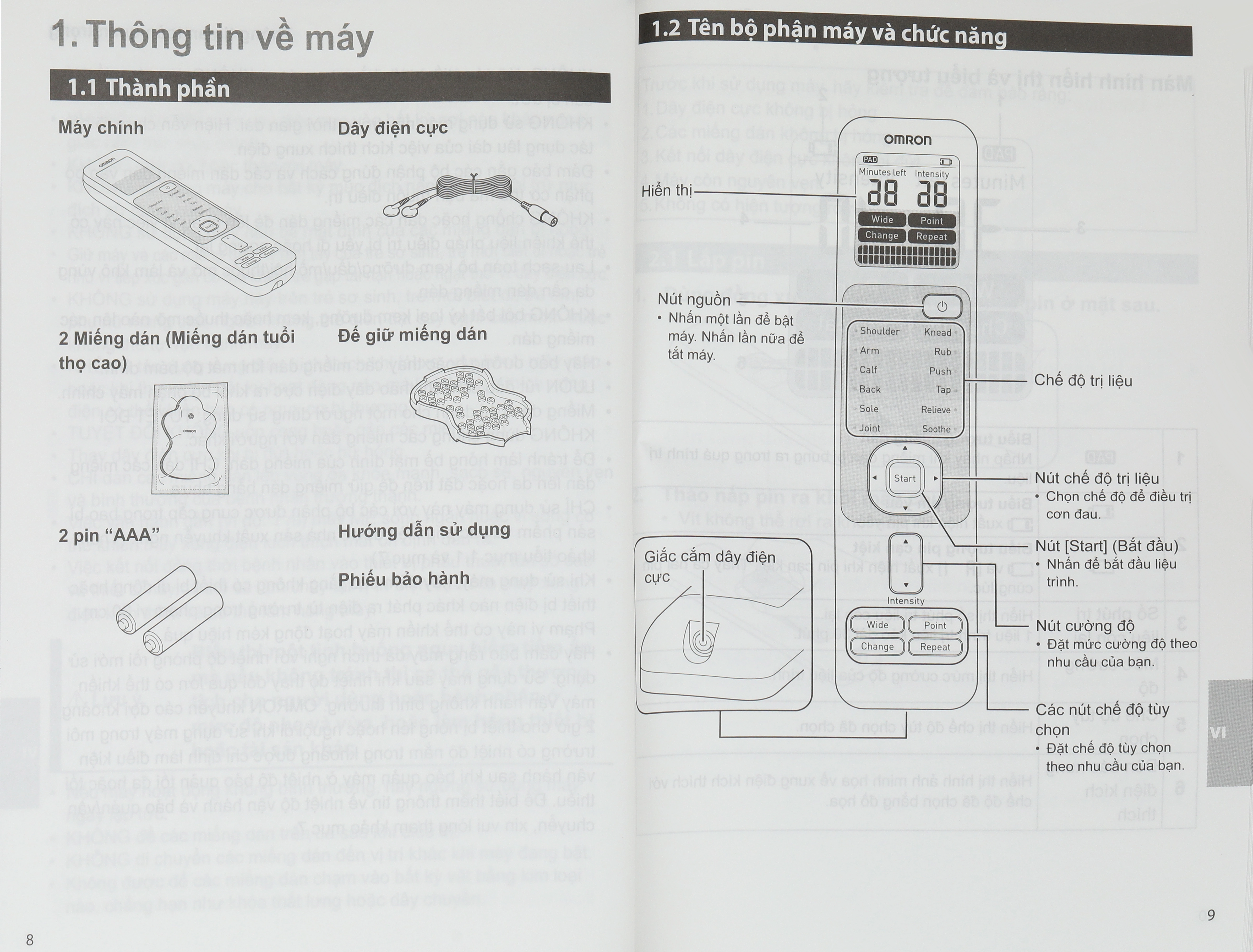 Máy massage toàn thân xung điện trị liệu Omron HV-F230 - 19